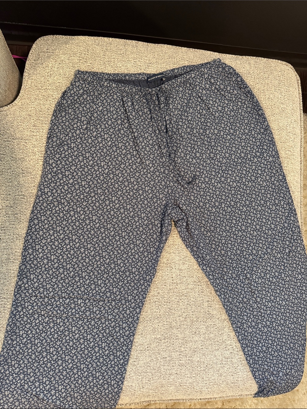 Brandy Melville Flowy Blue Floral Pants